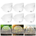 6Pcs Garden Dome Plant Cover Frost Guard Freeze Protection Dome Clear