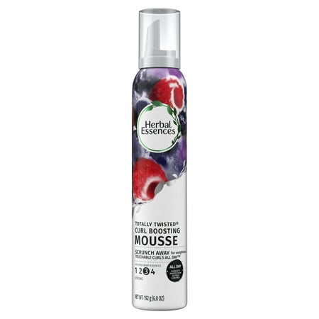 (2 pack) Herbal Essences Totally Twisted Curl-Boosting Mousse with Berry Essences, 6.8 (Best Hair Mousse For Thick Hair)