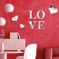 thumbnail image 2 of Under 10 Wall stickers Acrylic Love Mirror Sticker Bedroom Living Room Removable Wall Sticker, 2 of 5