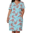 thumbnail image 2 of Shrimps vestido de bolsillo suelto elegante para mujer conjunto de vestidos africanos para mujer, 2 of 6