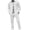 C-White53, variant on DHFJKG 2 Piece Sets Mens Shirts Waffle Button Down Turndown Collar Shirt Jacket Straight Leg Pants Solid Color Versatile Outfit