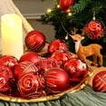 thumbnail image 4 of Waipfaru 16Pcs Christmas Ball Ornaments,3.15" Shatterproof Hanging Xmas Ornaments Set for Christmas Holiday Party Decoration, 4 of 7