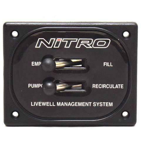 Nitro Boat Livewell Toggle Switch Panel 62522 | 4 1/2 x 3 1/2 Inch