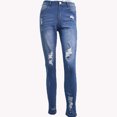 thumbnail image 4 of Casual Women Skinny Ripped Jeans Distressed Denim Pants Hole Bottoms Denim Knit Leggings on Pants Jean Women plus Jag Cords High Waist Mod Mom plus Size Women Jean Pants for Women plus Size Denim, 4 of 6