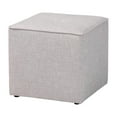 thumbnail image 2 of Baxton Studio Corinne Modern and Contemporary Light Grey Fabric Upholstered Ottoman, 2 of 8