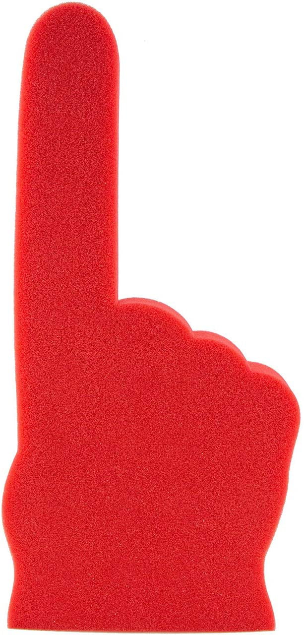 Giant Foam Finger 18 Inch Cheerleading for Sports You're Number 1 Foam Hand for All Occasions Exciting Vibrant Colors use as Celebration Pom Poms Great for Sports Events Games School Business 