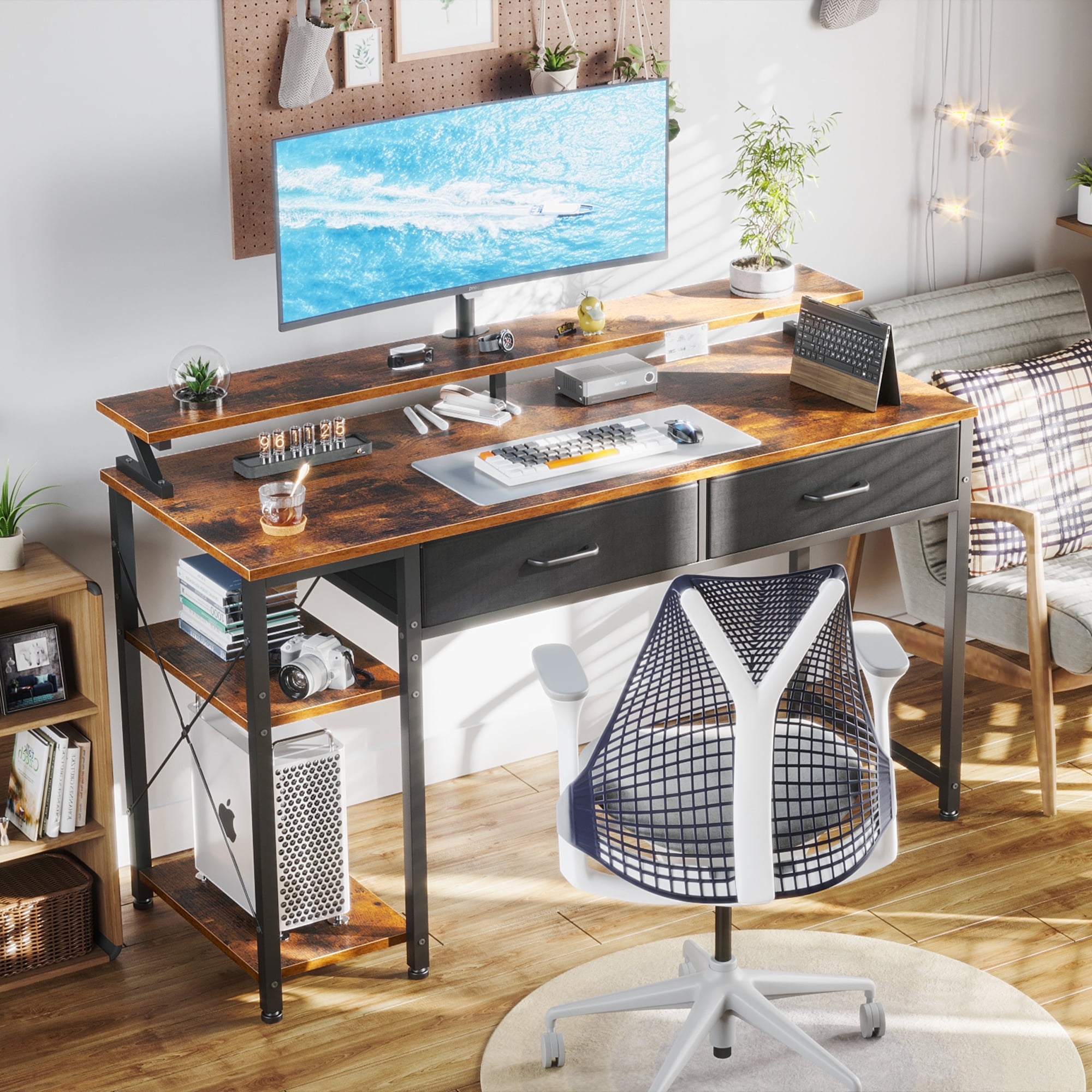 コーナーPCデスクセット NA/WAL