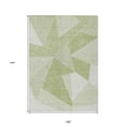 thumbnail image 3 of HomeRoots 579527 9 x 12 ft. Geometric Washable Indoor & Outdoor Rectangle Area Rug, Artichoke Green, Mint Green & Sage, 3 of 5