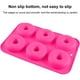 thumbnail image 3 of Kearding Molde para rosquillas de 6 cavidades, bandeja antiadherente de silicona para hornear, resistente al calor, reutilizable, para hacer Type2 NO2, 3 of 6