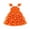 Orange, variant on KAUOD Kids Toddler Halloween Outfit Flying Sleeve Pumpkin Tiered Tulle Dress Baby Girl Halloween Dress Sparkly Birthday Party Dress