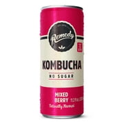Remedy Kombucha Mixed Berry Low Calorie Sugar Free, 11.2 oz Can