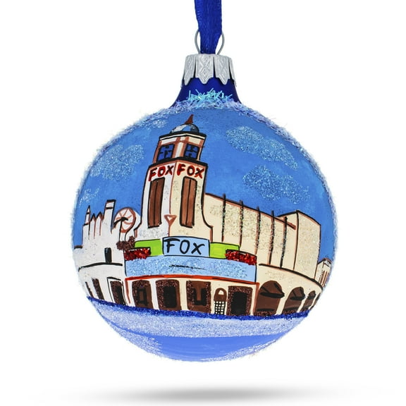 Bakersfield, California Glass Ball Christmas Ornament 3.25 Inches