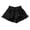 Black, variant on KAUOD Girls Ruffle Shorts Elastic High Waist Loose Athletic Shorts Wide Leg Cute Casual Mini Short Pants with Pocket