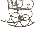 thumbnail image 5 of YOFE Patio Rocking Chairs, Single Rocking Chair with 30° Shaking, Wide Back, Handrest, Outdoor Rocker Chair for Patio Backyard Garden Porch, Retro Wrought Iron Bistro Rocking Chairs, D5290, 5 of 6