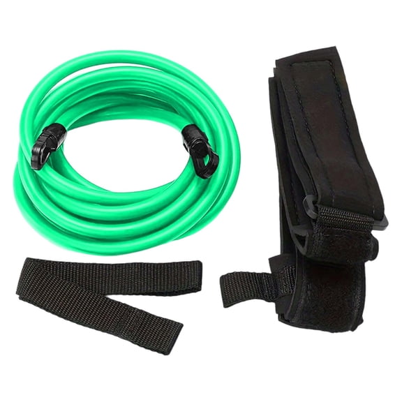 Swimming Resistance Training Belt Set with Elastic Bands for Strength Endurance Swim Workout Gear Adults Athletes