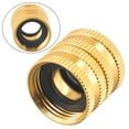 thumbnail image 5 of CPAN Garden Hose Adapter Two-way Female Female Connector, 3/4 Inch Solid Brass Hose Connectors, Hose Connector Female-to-female Hose, 5 of 10