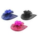 thumbnail image 1 of Sombrero fascinador de malla 3x para mujer, elegante, para cóctel, fiesta de té o Derby de Kentucky. Azul Negro Rosa Rojo, 1 of 9