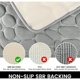 thumbnail image 3 of 2 alfombrillas de baño de espuma viscoelástica antideslizantes y absorbentes, 80 x 50 cm y 50 x 40 cm, contorno de inodoro en forma de U, lavable a máquina, secado rápido (gris) esquí esquí Gafas de esquí, 3 of 5