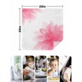 thumbnail image 4 of Pink Flower Cloth Napkins Set of 8 Reusable Dinner Napkins, Boho Modern Floral Abstract Ombre Leaf White Cocktail Napkin Washable Table Napkins for Wedding/Holiday Party/Baby Shower 20"x20", 4 of 7