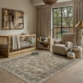 thumbnail image 2 of BERTHMEER 3'x5' Small Washable Brown Area Rugs for Bathroom Bedroom Entryway Kitchen Rugs Non Slip Vintage Traditional Office Oriental Distressed Throw Rugs, 2 of 5