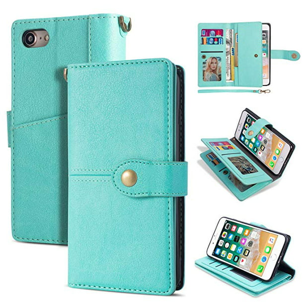 Voorbereiding pols Kosciuszko iPhone 6S Wallet Case, iPhone 6 Case, Allytech Vintage Style PU Leather  Folio Flop Secure Fit Magnetic Closure Folding Case with Wallet/ Card  Holder For iPhone 6S/ iPhone 6, Mint - Walmart.com