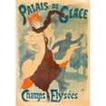thumbnail image 2 of Jules Chéret 11x14 Black Ornate Wood Framed Double Matted Museum Art Print Titled: Ice Skating Rink (1893), 2 of 5