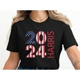 thumbnail image 4 of Election Inspired Patriotic 2024 Harris Campaign T-Shirt (L, White), 4 of 5