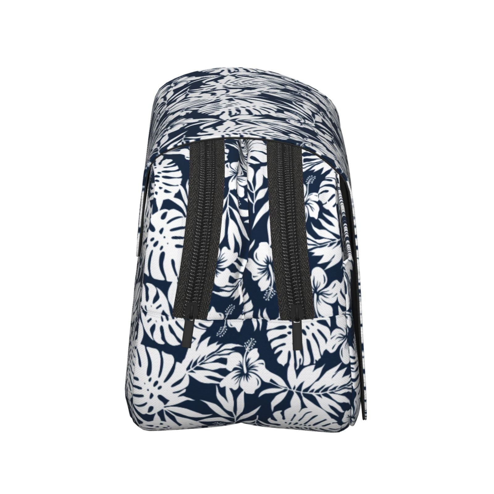 Rateoe Hawaiian Style Pattern Double Clamshell Pen Case, Storage Organizer with Two Zipper Compartments– Holds Up to 50 Pencils & Pens