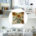 thumbnail image 5 of nygtbtfer Set of 2 Decorative Throw Pillow Plant Square Pillow Cases Sofa Home Bed Decor White, 5 of 7