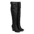 thumbnail image 4 of Soda Elsa DC78 Women Suede Fold Over Knee High Chunky Heel Riding Boot, 4 of 5