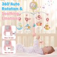 thumbnail image 4 of Mini Tudou Baby Musical Crib Mobile with Timing Function Projector and Lights,Hanging Rotating Rattles and Remote Control Music Box with 150 Melodies,Toy for Newborn 0-24 Months, 4 of 12