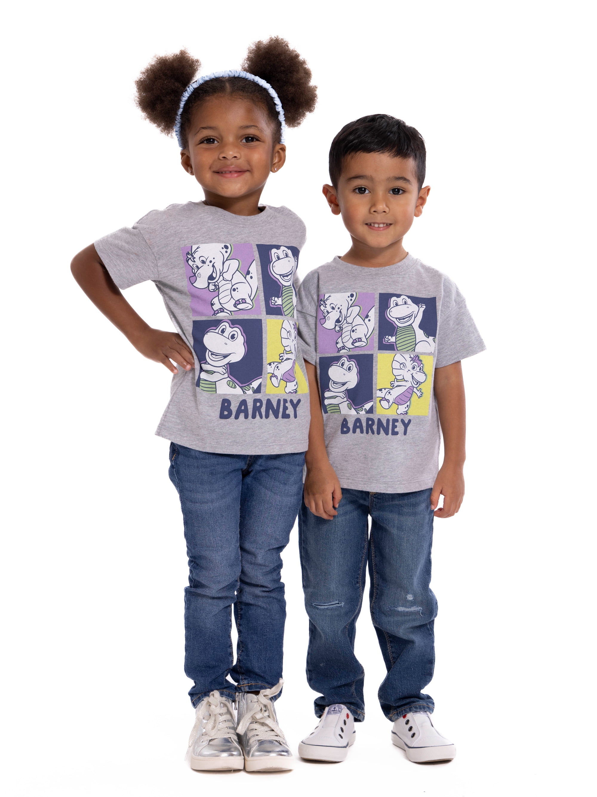 Barney Toddler Graphic Crewneck Tee with Short Sleeves, Sizes 12M-5T