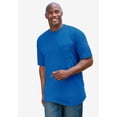 thumbnail image 5 of KingSize Men's Big & Tall Shrink-Less Lightweight Pocket Crewneck T-Shirt - 6XL, Hunter Marl, 5 of 6