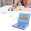 thumbnail image 4 of Computadora De Aprendizaje, Simulación De Desarrollo Cognitivo LED De Dibujos Animados, Computadora Portátil De Aprendizaje Para Niños Para Aprendizaje Temprano ANGGREK Ratón azul no retráctil, 4 of 8