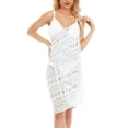 thumbnail image 2 of SAYFUT Swimsuit Cover Ups for Women Beach Wrap Dresses Sexy Backless Lace Hollowed-Out Plus Size Skirt Swimwear Bikini Cover-ups, 2 of 8