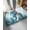 Blue, variant on Luxury Plush Bathroom Rugs Mat, Ocean Seahorses Soft Shaggy Bath Carpet, Coastal Animals Seaweed Strafish Compass Blue Non-Slip Floor Mat for Kitchen, Bedroom, 16"x24"