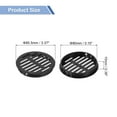 thumbnail image 2 of Uxcell Round Soffit Vents 3 inch, 6Pcs Black Plastic 80mm Soffit Vent Cover, 2 of 7