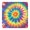 Colorful Rainbow Tie, variant on Colorful Rainbow Tie Dye Spiral Pattern Square Fitted Tablecloth with Elastic Edge,Square Table Cover,Washable Elastic Table Cover for Home Kitchen Party Decor 36"x36"