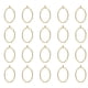 thumbnail image 1 of Uxcell 25Pcs Colgantes de Aleación Abiertos, Colgante de Marco Hueco Elíptico, Colgante de Marco Abierto Geométrico, Tono Dorado, 1 of 6