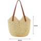 thumbnail image 2 of Bolso de playa tejido hueco para mujer, bolsos de hombro bohemios tejidos a mano, bolso de cesta, bolso de paja, bolso de rafia, bolso de paja de verano con cremallera y, 2 of 5