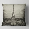thumbnail image 2 of Designart Vintage View of Paris France - Cityscape Photo Throw Pillow - 16x16, 2 of 5