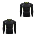 thumbnail image 4 of Qarigey Hombres Ropa interior térmica Medias elásticas Invierno Correr Cálido Manga larga Tops Ropa deportiva Fitness Culturismo 1609 verde 1609 verde,XL 2piezas, 4 of 6