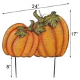 thumbnail image 2 of Land & Sea Metal Double Pumpkin Yard Art, 2 of 7