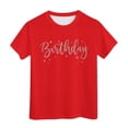 thumbnail image 1 of Birthday Girl Short Sleeve Tee Summer Crewneck T Shirt Casual Fit Basic Shirts, 1 of 4