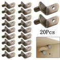 thumbnail image 2 of Cogfs 20 Pcs Shelf Support Studs Pegs Pins Plugs 6mm L-Shaped Cabinet Bracket Bronze, 2 of 9