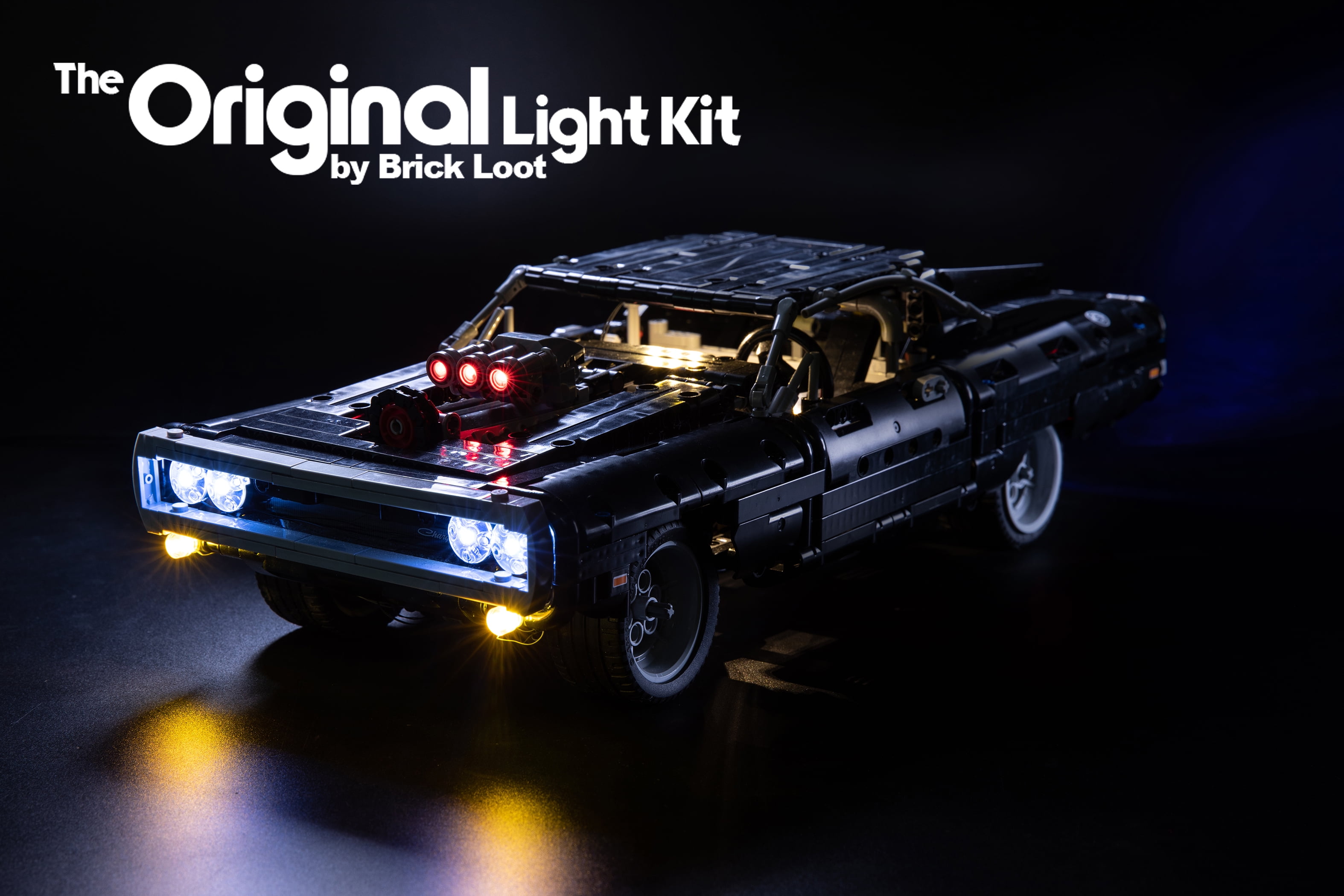 Remote LED Light Kit Fit For LEGO 42111 For Doms Dodge Charger Car Bricks Toy 
