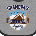 thumbnail image 4 of Inktastic Grandpa Football Buddy Boys or Girls Baby Bib, 4 of 4