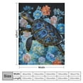 thumbnail image 4 of Nawypu Sea Turtle Blanket for Girls Women Super Soft Cozy Warm Ocean Sea Turtle Decor Throw Blanket Fuzzy Plush Bedding Blanket Sea Turtle Gifts for Bed Girls Kids Adults, 4 of 6