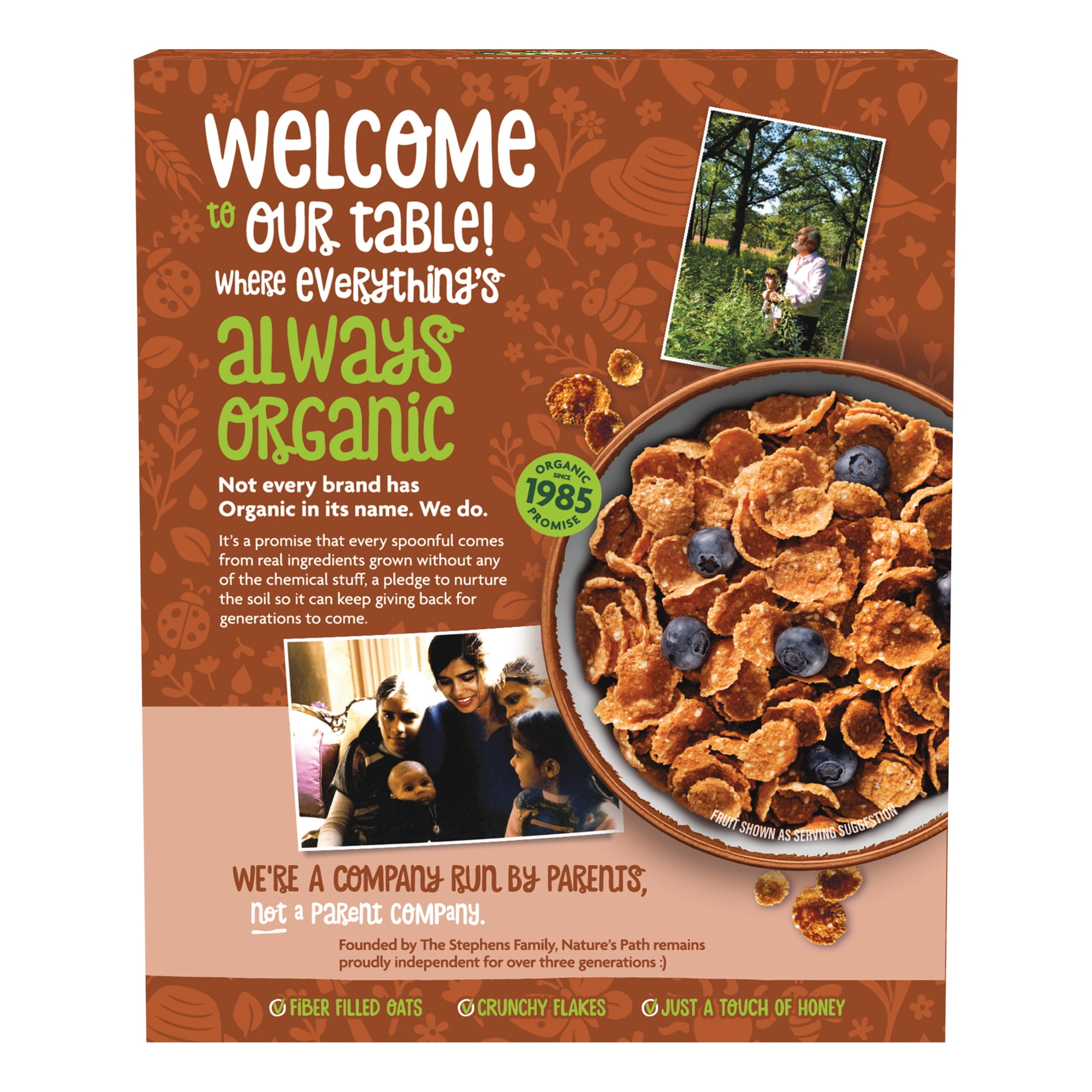 (4 pack) Nature's Path Organic Breakfast Cereal, Heritage Flakes®, 33.5oz Box