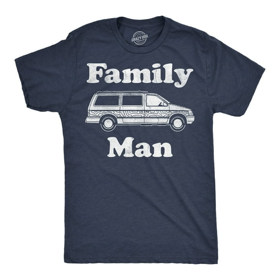Mens Funny T Shirts Family Man Sarcastic Station Wagon Graphic Novelty Tee for Men Graphic Tees
